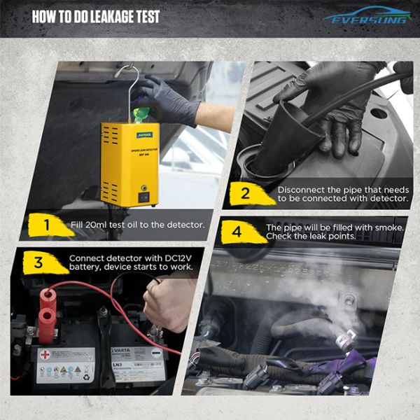 SDT106 Car Smoke Leak Detector 12V Automotive EVAP Gas Leak Locator