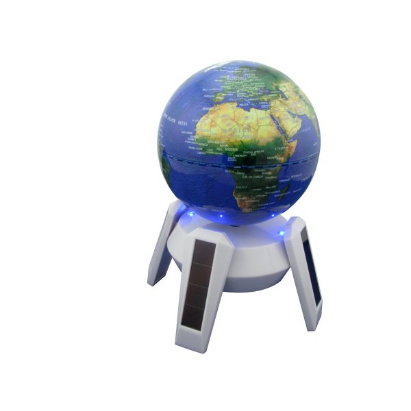 No battery and auto - rotary Solar Powered Globe with clockwise & anticlockwise mode