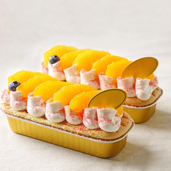 200ml Aluminum Foil Baking Cake Box for Cheese Dessert Bread Packaging Cup Disposable