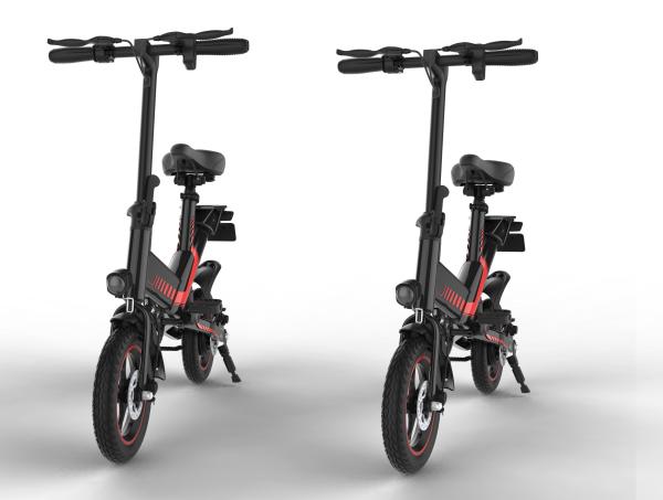 120KG Load Capacity Compact Folding Electric Bike 400W Power Drive For Tourism