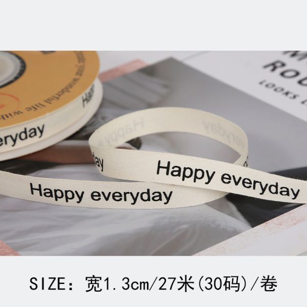 13 мм напечатанная хлопчатобумажная лента DIY ремесленная лента для упаковки в подарок