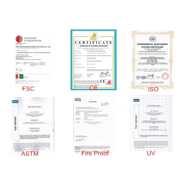 Decorative WPC Wood-Plastic Composite Fence and Rails