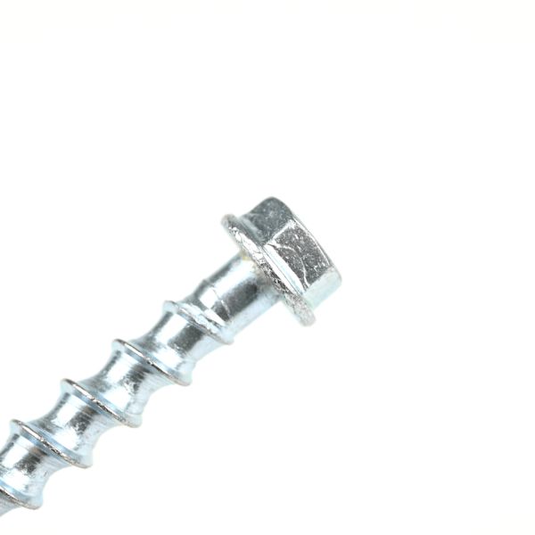 Цинковая облицовка кладбищный винт шестеренный фланц бетонный винт болт M8 60 мм углеродистая сталь цементный якорь