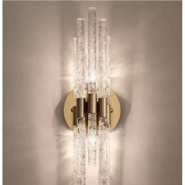 French style living room background wall crystal wall lamp corridor staircase aisle art lighting master bedroom bedside creative wall lamp