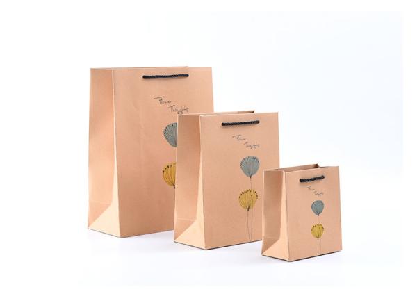 Custom 10x8in Brown Kraft Jewelry Gift Bags with Handle