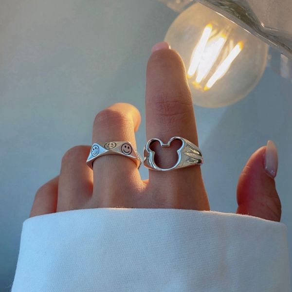 Fashion Retro New Design Non-Fading Personality Opening Wholesale Copper Ladies Ring