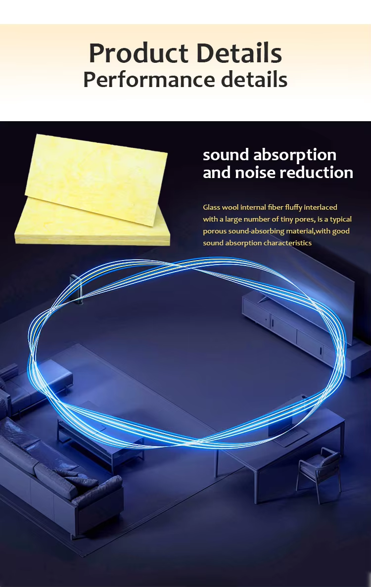 Insulation Glass Wool Board Fireproof Wall Thermal Insulation Panel