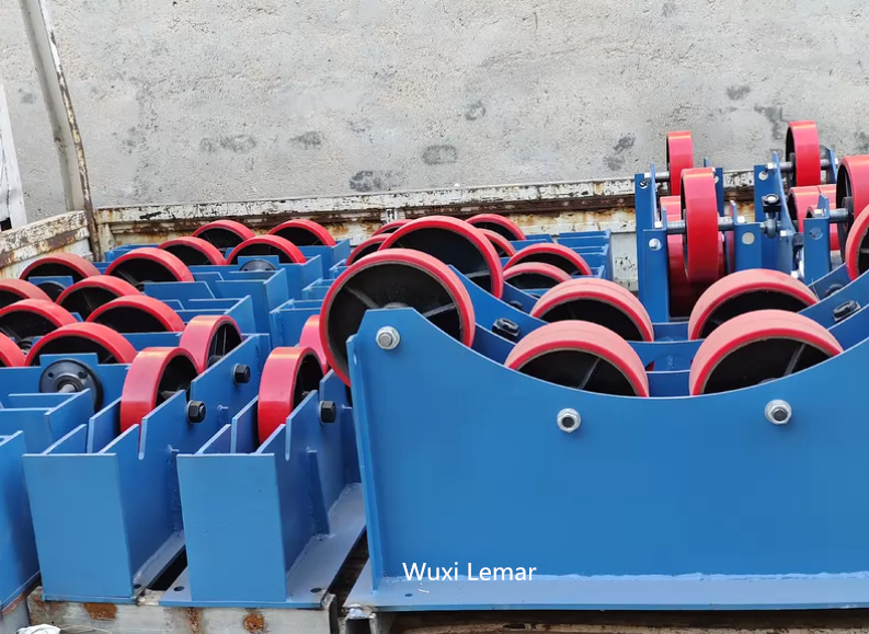 3 Ton Self-Aligning Welding Rotator PU Rollers for Cylinder Pipe Welding