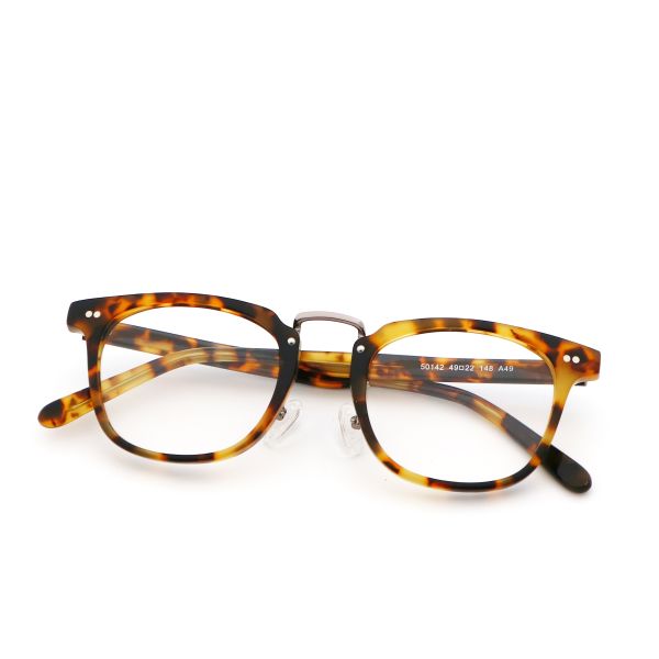 Cuadro de lentes ópticos de madera de grano de enduro para hombres y mujeres