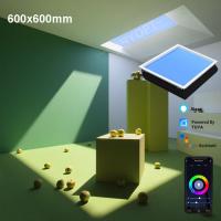 Luz de panel de techo LED multifuncional, sensores incorporados, ajuste automático del brillo y la temperatura del color