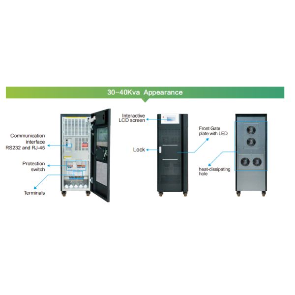 Online Low Frequency UPS Supports TCP/IP SNMP HTTP Protocol For Computer Operating System