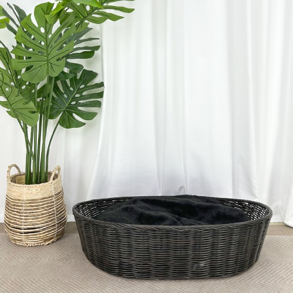 Dog Kennel Rattan Four Seasons Universal Pet Kennel Large and Small Dogs Removable Washable Mat Cooler cat Nest Willow Dog Beds