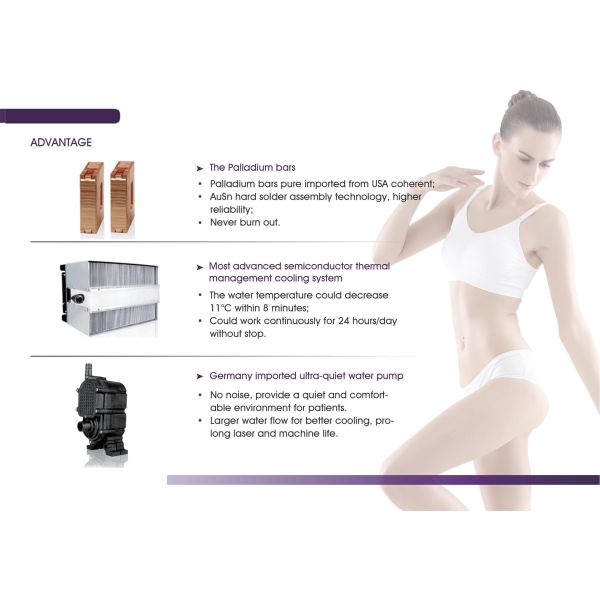 OEM Painless FAC Tech 808 Diode Laser Machine Vertical Permanent