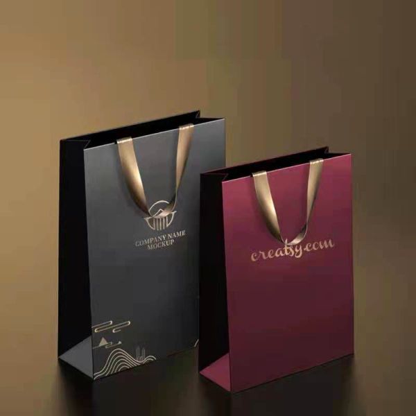 Бутик экологически чистые Kraft коробки Бумажные пакеты биоразлагаемые Переработанные