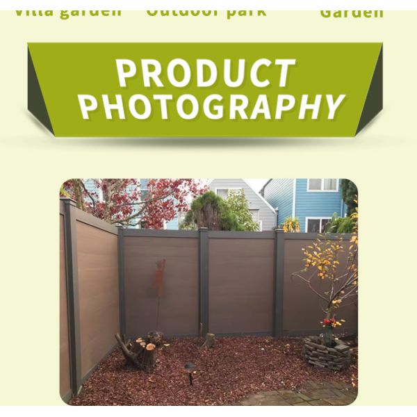 UV-Proof Wood Plastic Composite Fence Board for Porch Railings and Flooring Mounted