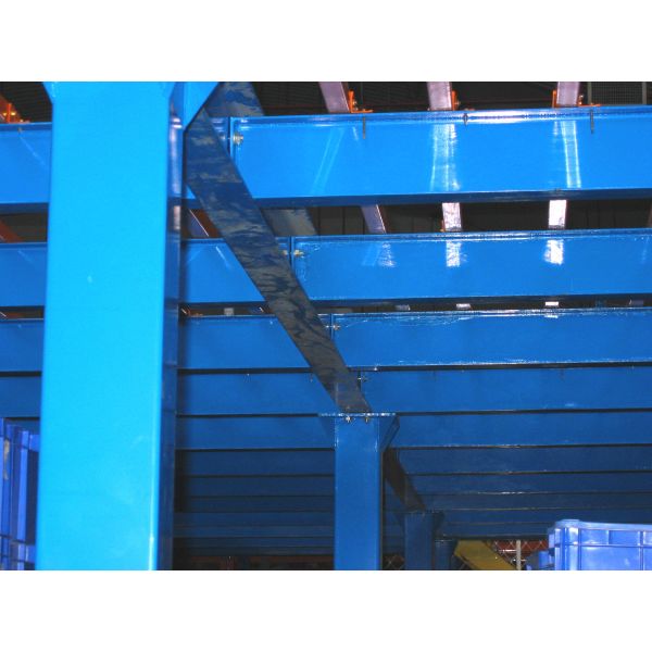 Heavy Duty Industrial Mezzanine Floors Corrosion Protection Double T- Steel