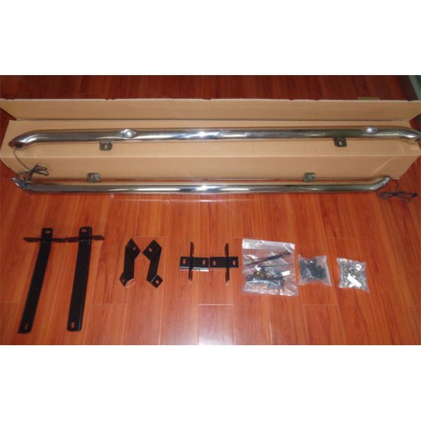 Nissan Qashqai 2014 2015 Stainless Steel Side Automatic Step Bars With LED Light