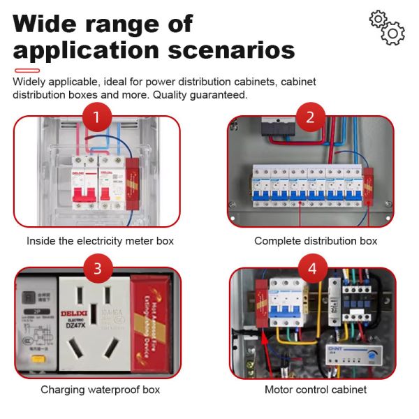Snap-on Thermal Aerosol Automatic Fire Suppression Sticker 20g Agent 0.2m³ Coverage 170℃ Auto Start EN 15276 Certified Rail & Adhesive Mount 10-Year Lifespan for Meter Box Distribution Cabinet EV Char