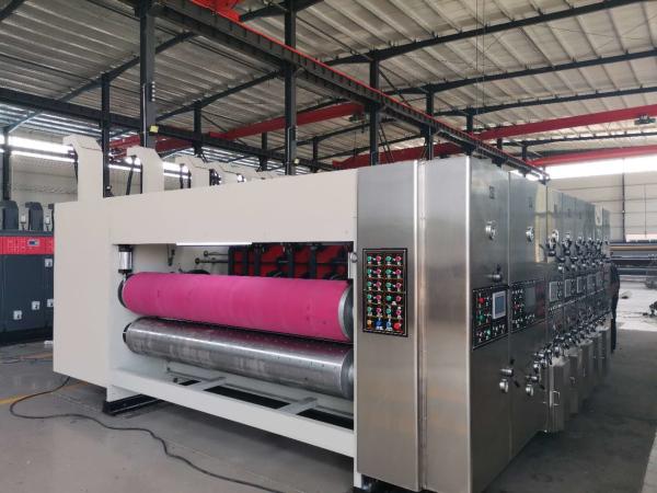 Top Printing 5 Color Flexo Printer Slotter Die Cutter Stacker  Economic Model