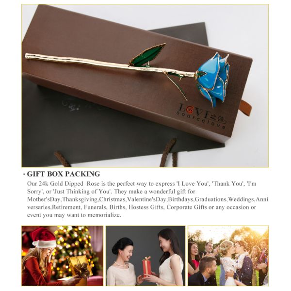 Personalized Gold Roses and Anniversary Gifts 24k Gold Plated Rose With  Gift Box Forever Gold Rose for Christmas
