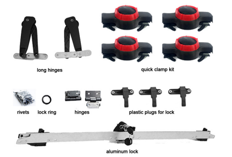 Quick clamp kit+ Universal Car Roof Box Accessories with Aluminum for Exterior Car Lock Parts & Accessory Turning Parts