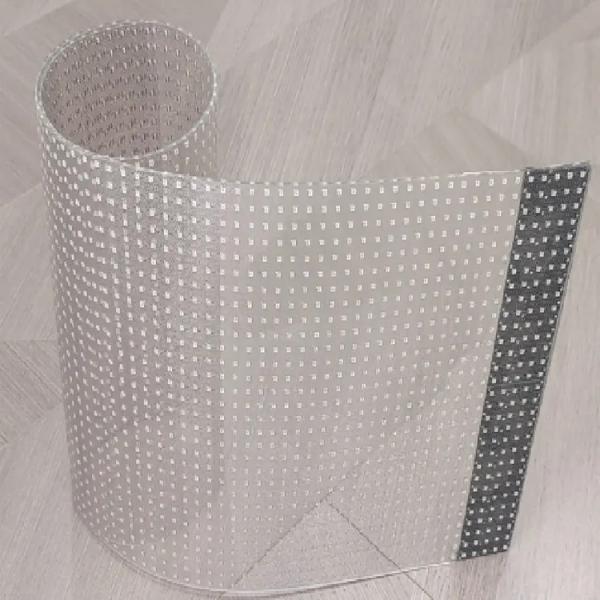 P6.25 Panela de visualização de cristal transparente para vidro de laminação flexível