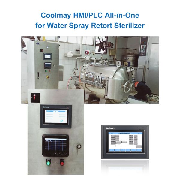 10 PLC экрана касания HMI дюйма комбинированный для воды распыляет стерилизатор реторты