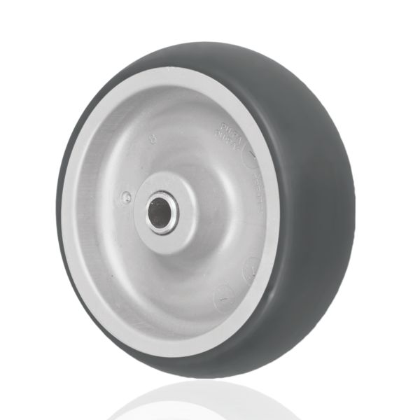 European Style Trolley Caster Display Bases 4Inch 5Inch Thermoplastic Rubber Stainless Steel Plain Medium Duty Casters