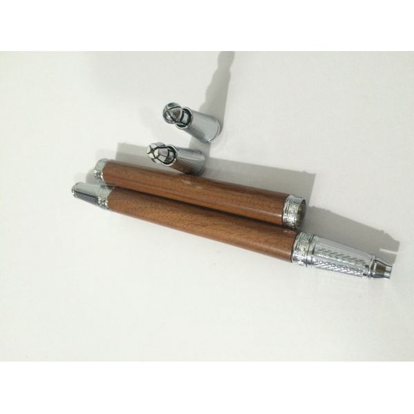 Wood Double Head 4D Manual Eyebrow Permanent Makeup Tattoo Pen