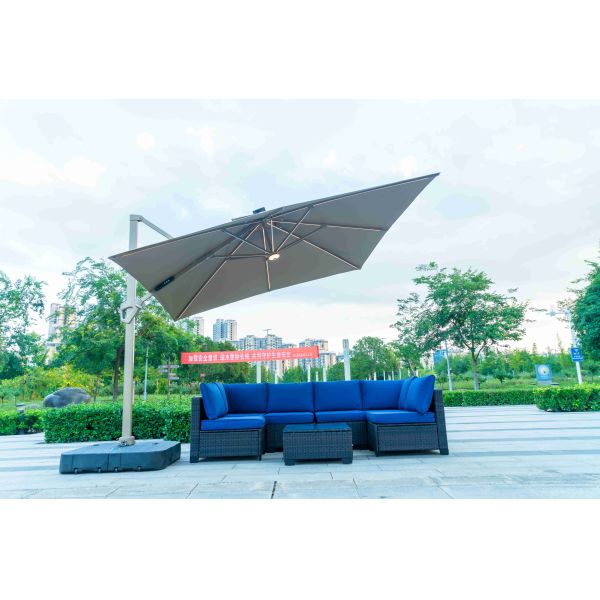 Garden Sofa Set Outdoor Furniture Steel Modern Sofa Dining Residential Multifunctional Plastic Rattan Patio Luxury