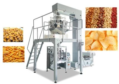 Máquina da selagem do empacotamento de alimento dos petiscos, máquinas de empacotamento verticais do selo da suficiência do formulário