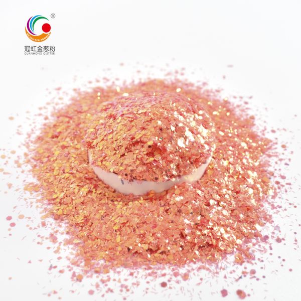 Irregular Chameleon Iridescent Blue Chunky Glitter In Bulk High Flash Cosmetic Grade