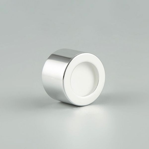 24/410 24mm Disc Top Cap Diffuser Bottle Silver Aluminium PE Liner
