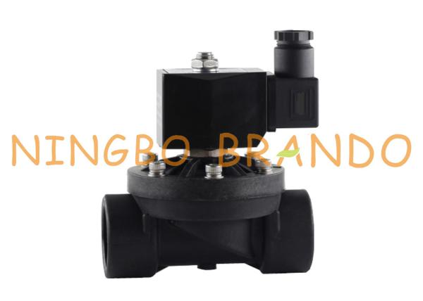 3/4 válvula de solenoide plástica do ABS bonde para o líquido 12VDC 24VDC 220VAC do ar da água