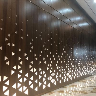Décoration de façade revêtement de mur en aluminium perforé Panneaux de façade 3D