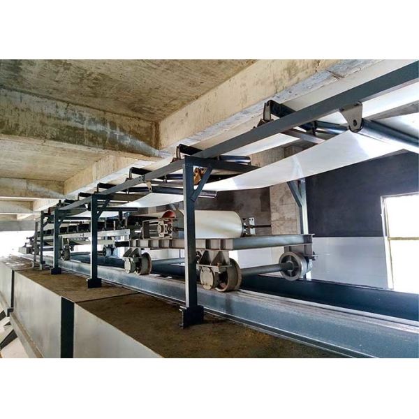 Silicone Conveyor Belt , PVC Automatic Conveyor Belt  Carbon Steel Hopper