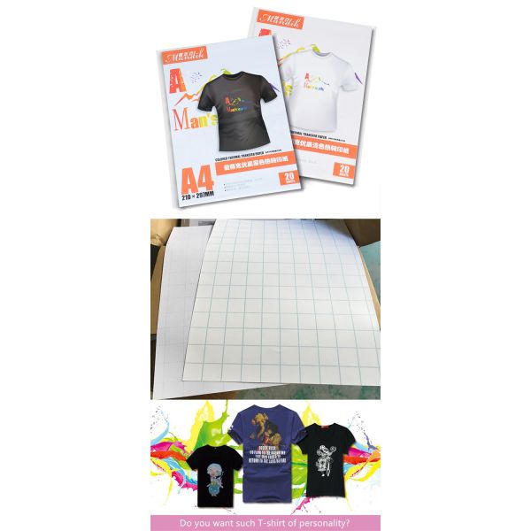 Cotton T Shirt Washable Inkjet Heat Transfer Paper