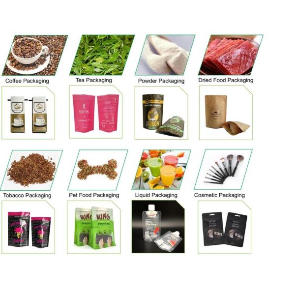250g Coffee Bean Aluminum Foil Ziplock Stand Up Pouch