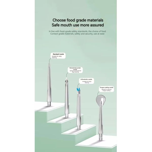 Réservoir d'eau de 240 ml 3 modes Irrigueur oral à corps complet étanche à l' eau électrique Flosser d' eau dentaire