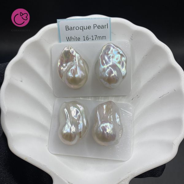 Wholesale High Quality 3A Baroque Loose Freshwater Pearls Natural Cultured White Pink Purple for DIY Pearl Earrings