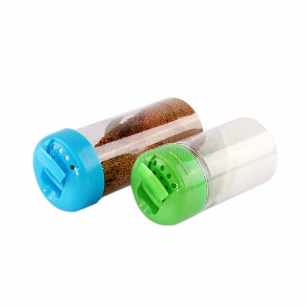 Panton Color 380ml Pepper Plastic Jar With Shaker Pressing Cap OEM ODM