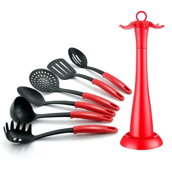 2024 Best Cookware Set Any Color Camp Kitchen Cooking Utensil Set with ABS Handle
