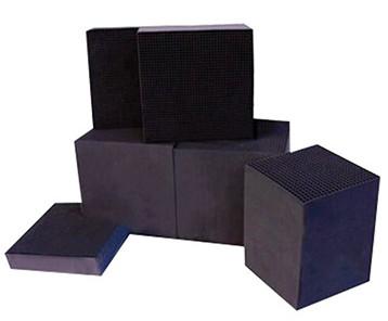 Favo de mel à base de carvão do carbono, favo de mel ativado 1.5mm do carbono de 145X45X20mm