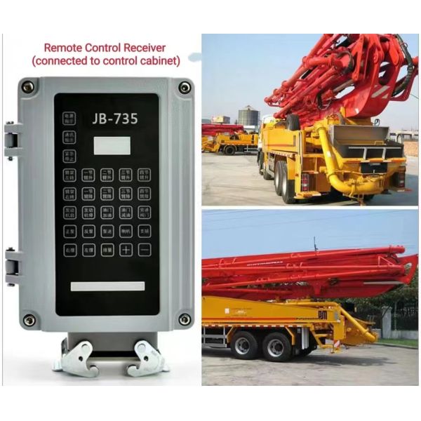 IP65 водонепроницаемый швинг бетонный насос дистанционное управление водонепроницаемость