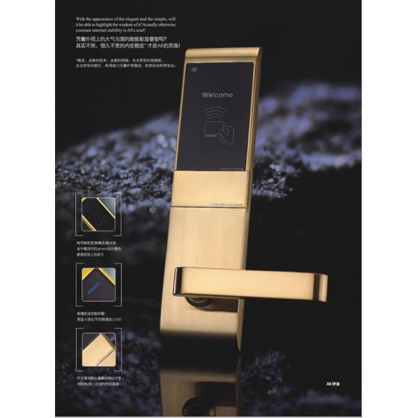 Нержавеющая сталь цилиндрический ручка дверной замок для гостиницы спальни ванной деревянные двери