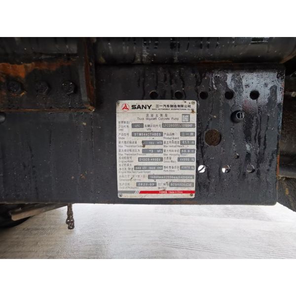 Used SANY 62m Concrete Pump Construction Machine China Export Second-Hand Pump Truck