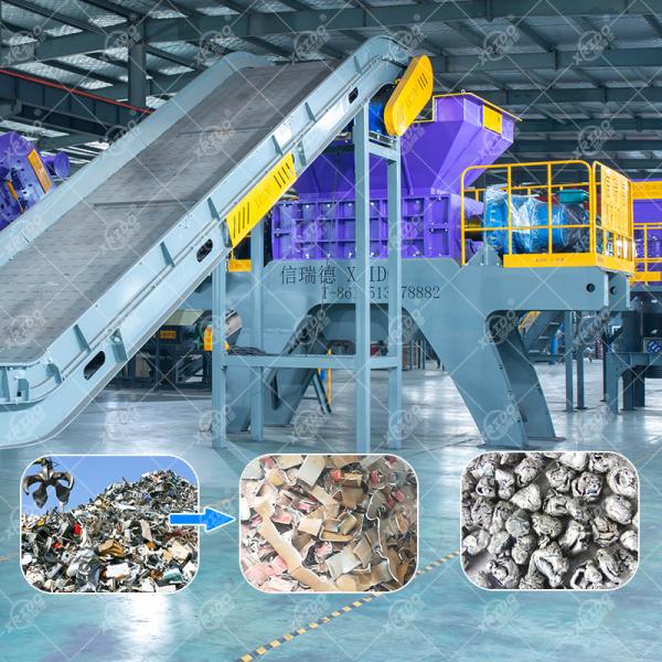Xrido Industrial Metal Shredder for Stainless Steel Aluminum Scrap