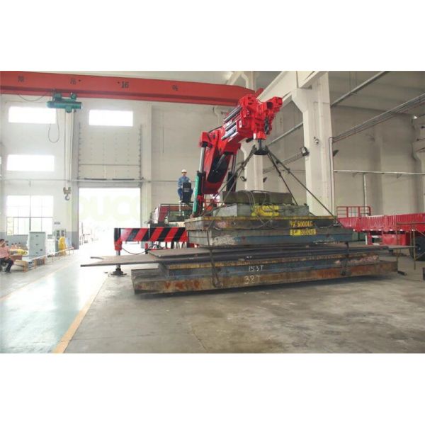 160T Truck Mounted Knuckle Boom Cranes Heavy Duty Not Limited Angle And Height