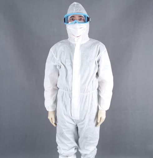 White Medical Protective Clothing / Icu Gown Quarantine Epidemic Prevention