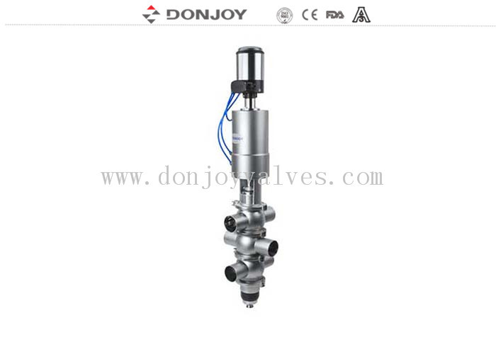 Клапан двустороннего уплотнения SS316L санитарный с клапанами головы/Donjoy Mixproof контроля